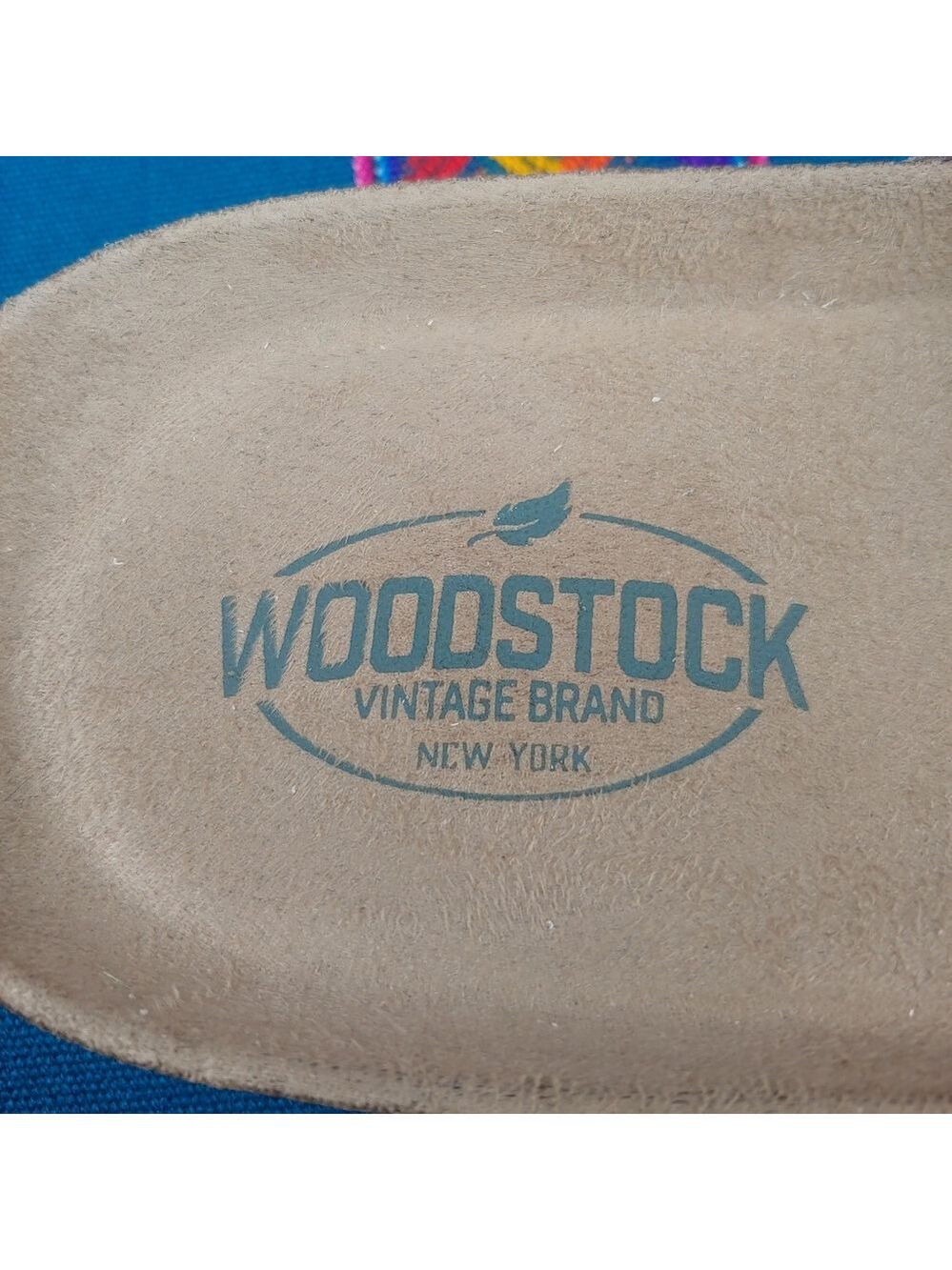 Woodstock Men's Vintage Brand NY Leather Cork Strap Sandals Tan size 11 NWOT - Picture 16 of 16